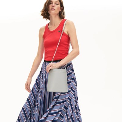 Bolsas Lacoste Chantaco Chain Mujer Grises | 82QGXNWYL