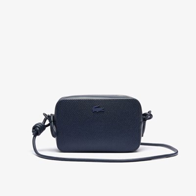 Bolsas Lacoste Chantaco Matte Piqué leather Hombre Azul Marino | 75MGOFYAN