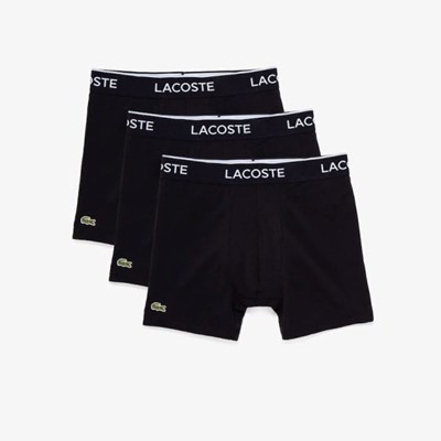 Boxer Lacoste Pack of 3 Boxer Hombre Negros | 95IHDBJUG