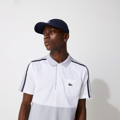 Gorras Lacoste SPORT Piqué And Fleece Tenis Hombre Azul Marino | 05SYZCFET