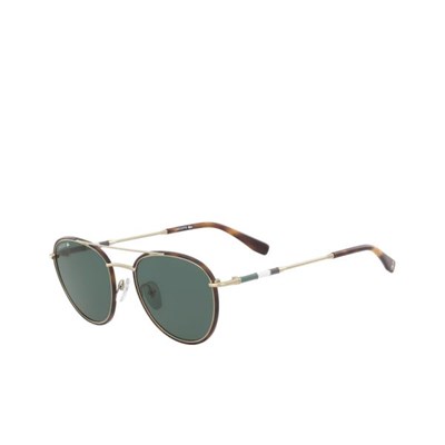 Lentes De Sol Lacoste Oval Metal Novak Djokovic Colección Hombre Dorados | 07HEGOKIC