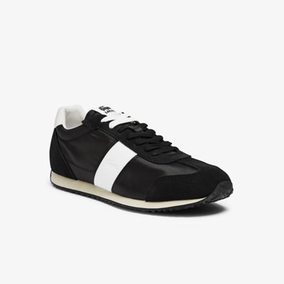 Tenis Lacoste Court Pace Textil and Gamuza Hombre Negros Grises | 15CTQDXIN