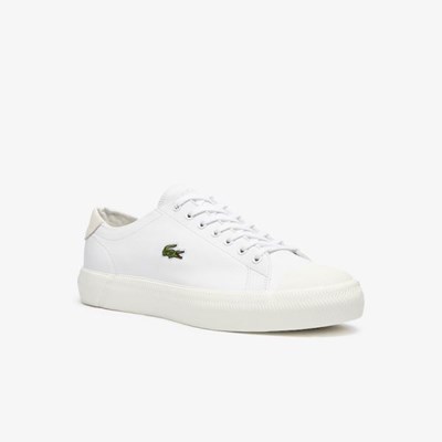 Tenis Lacoste Gripshot Cuero Hombre Blancos Grises | 15NCDLVAT