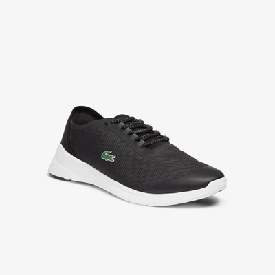 Tenis Lacoste LT Fit Textil Hombre Negros Blancos | 16CAOIKTX