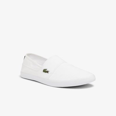 Tenis Lacoste Marice Lona Slip-ons White Hombre Blancos | 82ISENRMO