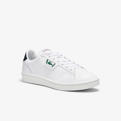 Tenis Lacoste Masters Classic Cuero Hombre Blancos Verdes | 56SQKIEHM