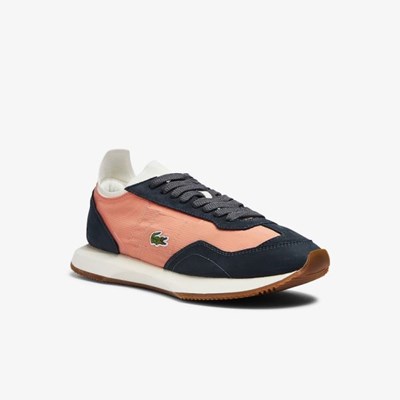 Tenis Lacoste Match Break Mujer Rosas Blancos | 24OUHMRVD