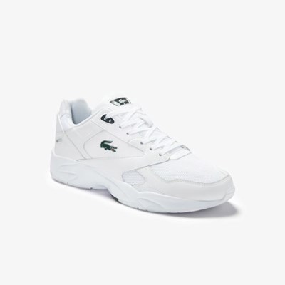 Tenis Lacoste Storm 96 Lo Textil and Cuero Hombre Blancos Verdes | 32WOMLTXS